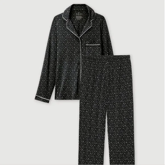 Women's Downtime Long Sleeve Pajama Top & Pant Set | Tommy John - Picture 3 of 4